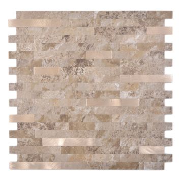 MOSAIK SJÄLVHÄFTANDE VINYL STONEOPTIC LID 29X30CM