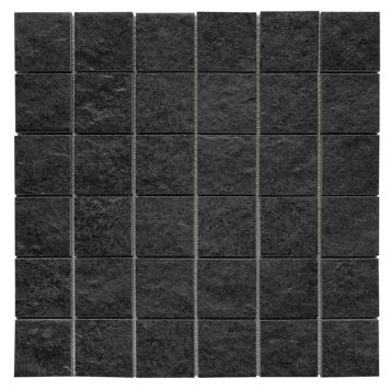 MOSAIK PETRA SVART 5X5CM 1M²/KRT