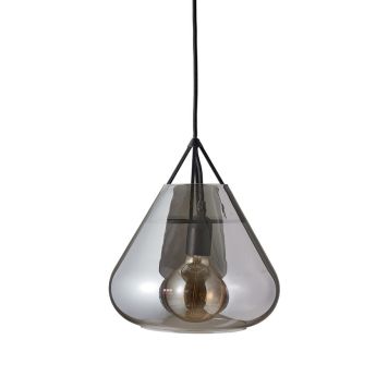 TAKLAMPA DYBERG LARSEN VOLTA PENDEL RÖKFÄRGAT GLAS