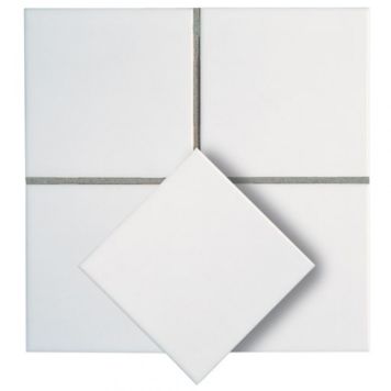 KAKEL VIT BLANK VÅGIG 20X20CM 1.6M²/KRT