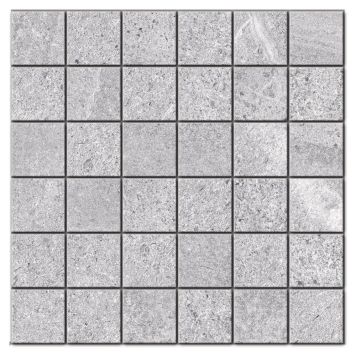 MOSAIK LIMESTONE GRÅ 5X5CM 0,36 M²/KRT