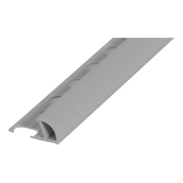 KAKELLIST RUND LJUSGRÅ 10 MM 2,5M