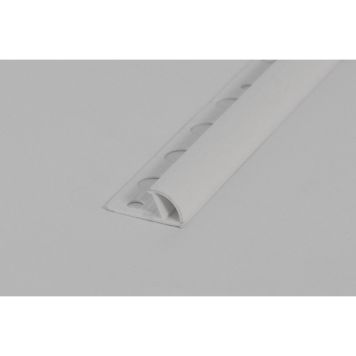 KAKELLIST RUND VIT PLAST 12 MM 2,5M