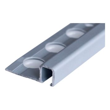 KAKELLIST KVADRAT MATT ALUMINIUM 10X10 MM 2,5M