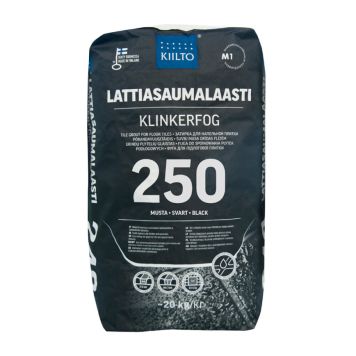 KLINKERFOG KIILTO NR 250 SVART 20 KG