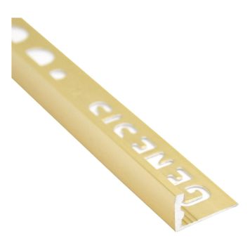 KAKELLIST GENESIS L-PROFIL MÄSSING ALUMINIUM 12MM 2,5M