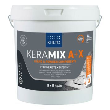 KERAMIX A+X KIILTO PULVER & VÄTSKA 10 KG