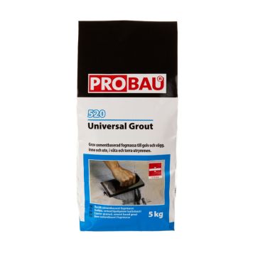 FOGMASSA KAKEL & KLINKER PROBAU 520 GRÅ 5 KG