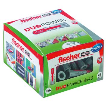 UNIVERSALPLUGG FISCHER DUOPOWER 8X40MM LD 100ST/FRP