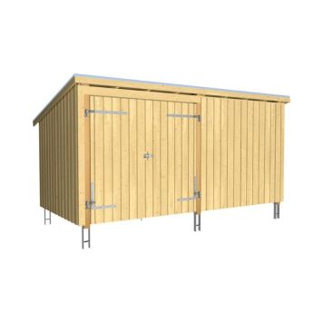 FÖRRÅD PLUS NORDIC INKL TAKPAPP/LISTER/STOLPFOT 9,5M² 