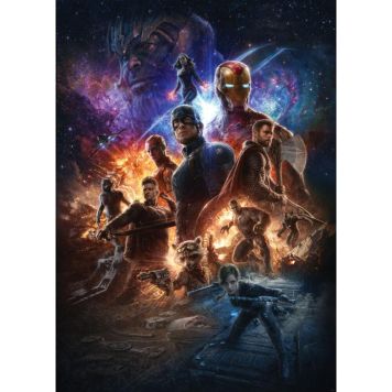FOTOTAPET KOMAR AVENGERS BATTLE OF WORLDS 200X280CM