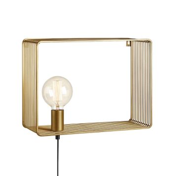 VÄGGLAMPA MARKSLÖJD SHELF GULD