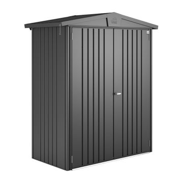 FÖRRÅD BIOHORT EUROPA 1 DUBBELDÖRR METALLIC MÖRKGRÅ 1,17M² 