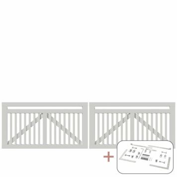 DUBBELGRIND PLUS LINEA 300X80CM VIT