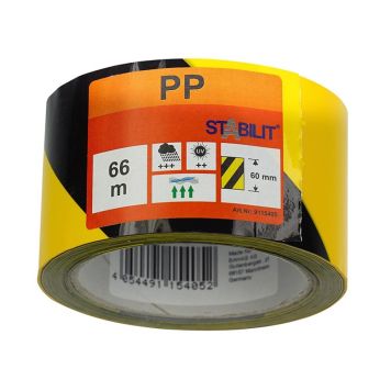 VARNINGSBAND STABILIT SJÄLVHÄFTANDE S RT 66M GUL