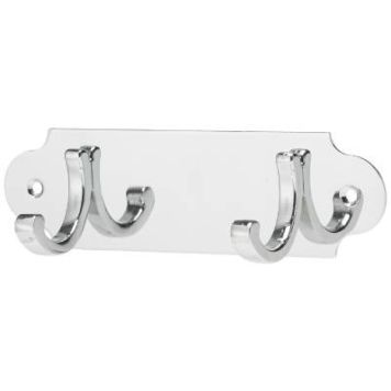 HANDDUKSHÄNGARE  MILLERS 1803 DUBBELKROK FÖRNICKLAD 45X160MM