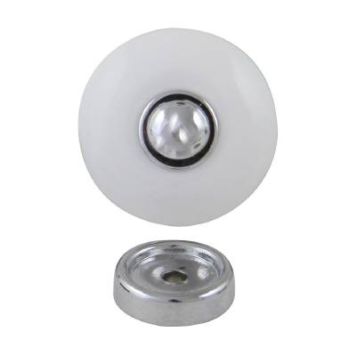 KNOPP MILLERS LEIF PORSLIN VIT/KROM Ø36MM