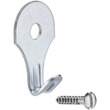 VÄGGKROK MILLERS ELFÖRZINKAD STÅL 18X80MM