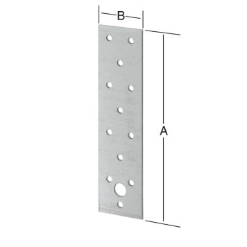 HÅLPLATTA VORMANN GALVANISERAD 40X160MM 20-PACK