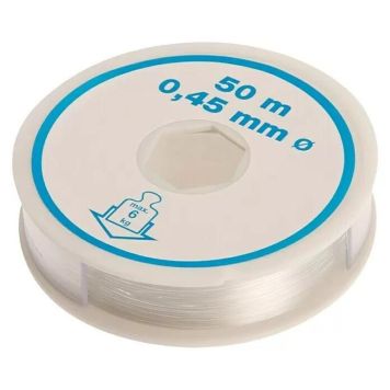 NYLONTRÅD STABILIT ROSTFRI TRANSPARENT 50M 
