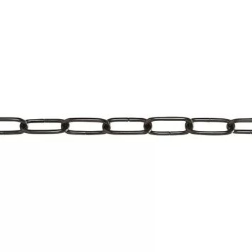 RINGKEDJA STABILIT KORT LÄNK Ø2,8MM SVART PRIS PER M