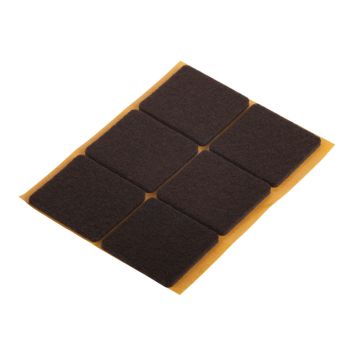 FILTTASSAR SUKI SJÄLVHÄFTANDE BRUN 32X32MM 8-PACK                           