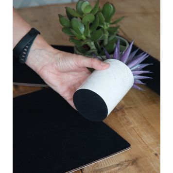 DEKORPLAST D-C-FIX SVART PLYSH/VELOUR 45X100CM