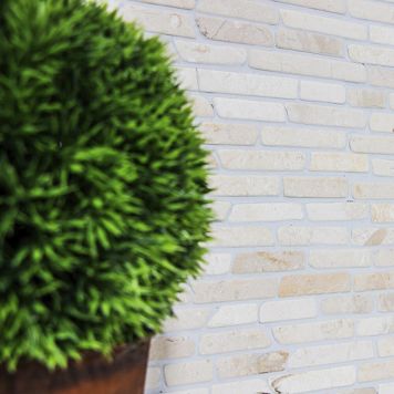 MOSAIK BRICK UNI BIANCONE 30,5X30,5X0,7CM PRIS PER ARK