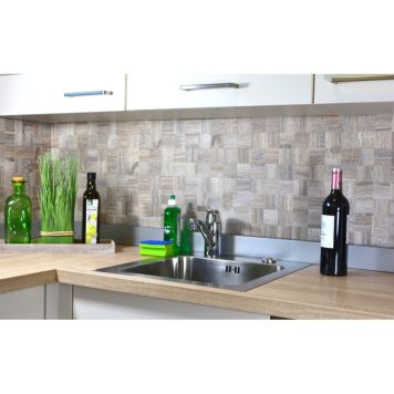 MOSAIK SJÄLVHÄFTANDE WOODSTYLE LIGHT 30X30CM PRIS PER ARK