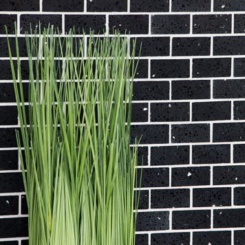 MOSAIK QUARTZ ARTIFICIAL BRICK SVART 30X32CM PRIS PER ARK