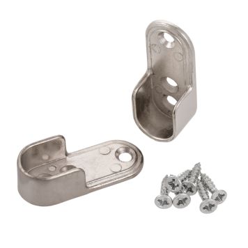 RÖRÄNDHÅLLARE STABILIT 15MM STÅL 2-PACK