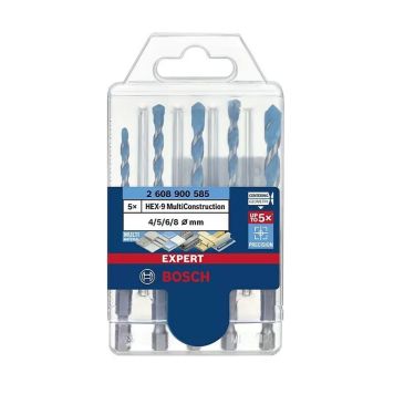 BORRSET BOSCH PROFESSIONAL HEX MULTI 5-DELAR 4-8MM  