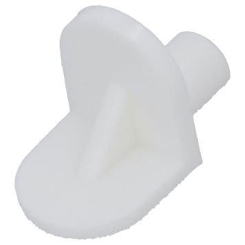 HYLLBÄRARE SUKI TILL HYLLPLAN 5MM VIT PLAST