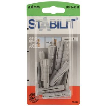 UNIVERSALPLUGG STABILIT 8X40MM 12-PACK