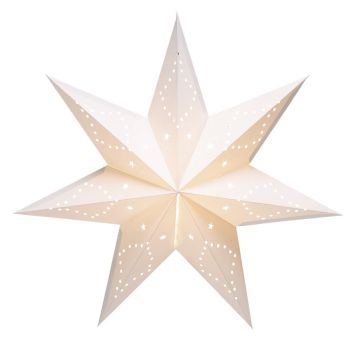 ADVENTSSTJÄRNA MARKSLÖJD SATURNUS 45CM VIT        