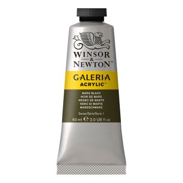 AKRYLFÄRG WINSOR & NEWTON GALERIA MARS BLACK 386 60ML