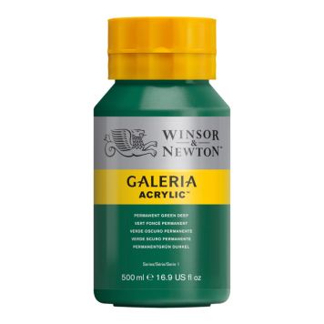 AKRYLFÄRG W&N GALERIA NR 482 MÖRKGRÖN 500ML