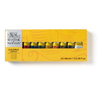 AKRYLFÄRG WINSOR & NEWTON GALERIA SET 10X60 ML