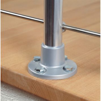 STOLPE ALU VÅGRÄT MONTERING Ø40X910MM