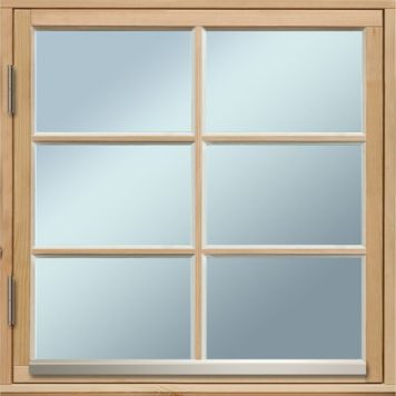 FÖNSTER SOLID ELEMENTS SIDOHÄNGT 8X8 1+1, S21 OBEHANDLAT