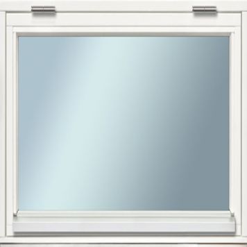 FÖNSTER SOLID ELEMENTS VDF1 ÖVERHÄNGT 2-GLAS VIT