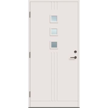 YTTERDÖRR SOLID ELEMENTS VISBY 10X21 VÄNSTER VIT