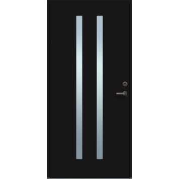 YTTERDÖRR SOLID ELEMENTS FUNKIS 10X21 VÄNSTER M4 SVART