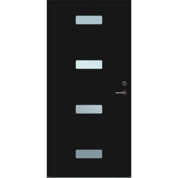 YTTERDÖRR SOLID ELEMENTS FUNKIS 10X21 VÄNSTER M6 SVART