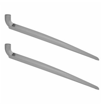 VATTENAVRINNING MR FLOWOUT SILVER 2-PACK 