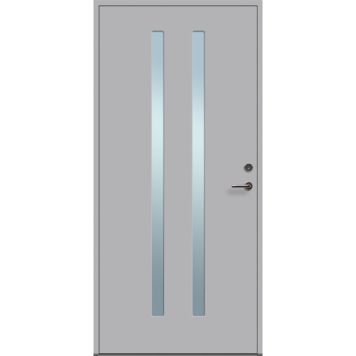 YTTERDÖRR SOLID ELEMENTS FUNKIS 10X21 VÄNSTER M4 LJUSGRÅ