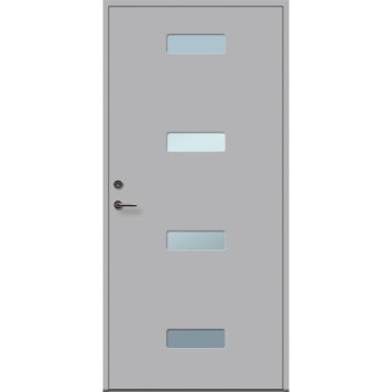 YTTERDÖRR SOLID ELEMENTS FUNKIS 10X21 HÖGER M6 LJUSGRÅ