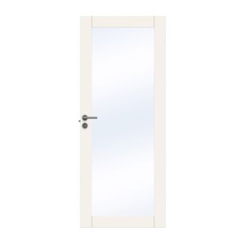 INNERDÖRR SWEDOOR UNIQUE 01L VIT MED GLAS 8X20