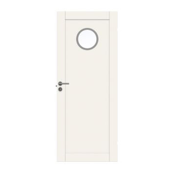 INNERDÖRR SWEDOOR UNIQUE 01L GWA 130 VIT MED GLAS 7X21