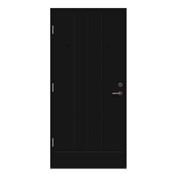 YTTERDÖRR SOLID ELEMENTS YSTAD M10X21 VÄNSTER SVART